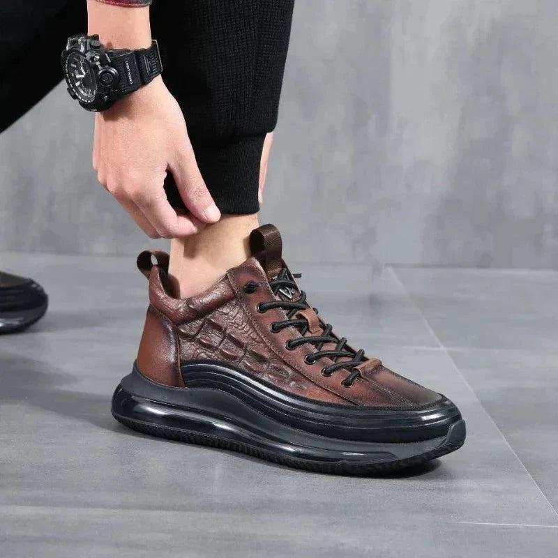 Eric - The Londonlizard Luxe Baskets à imprimé crocodile