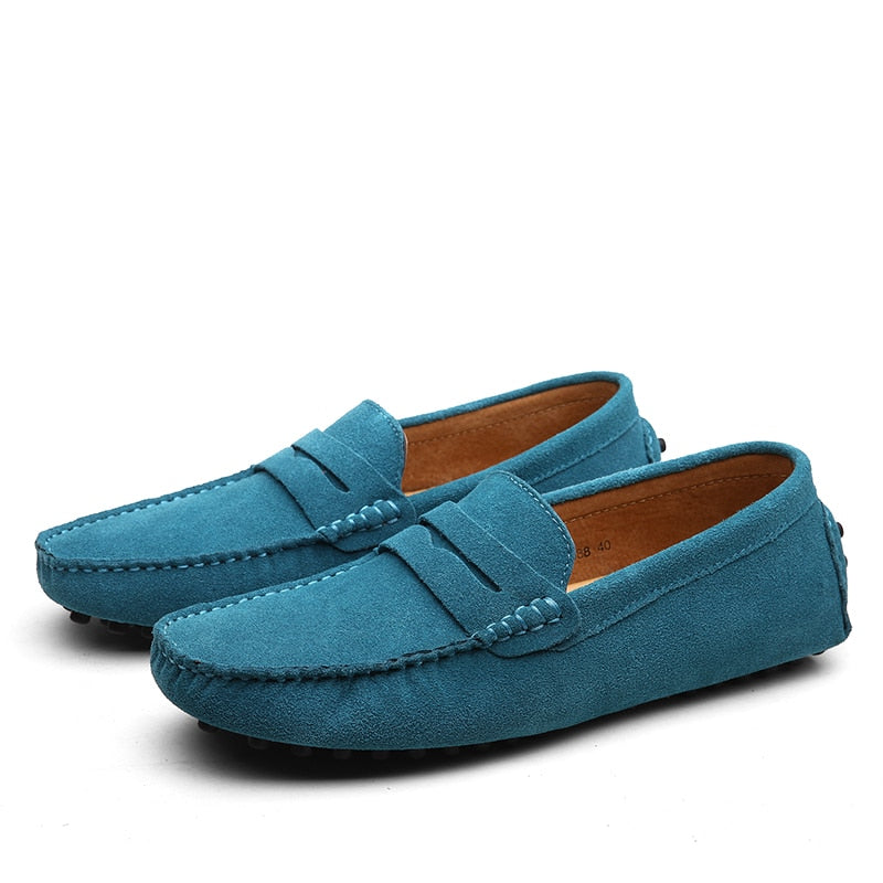Malcolm - Mocassins en daim de style italien pour hommes