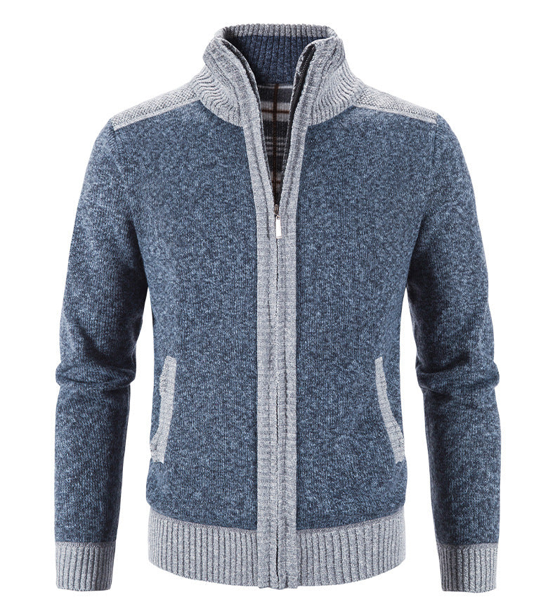 Bertrand - Veste pour homme avec col montant et fermeture éclair