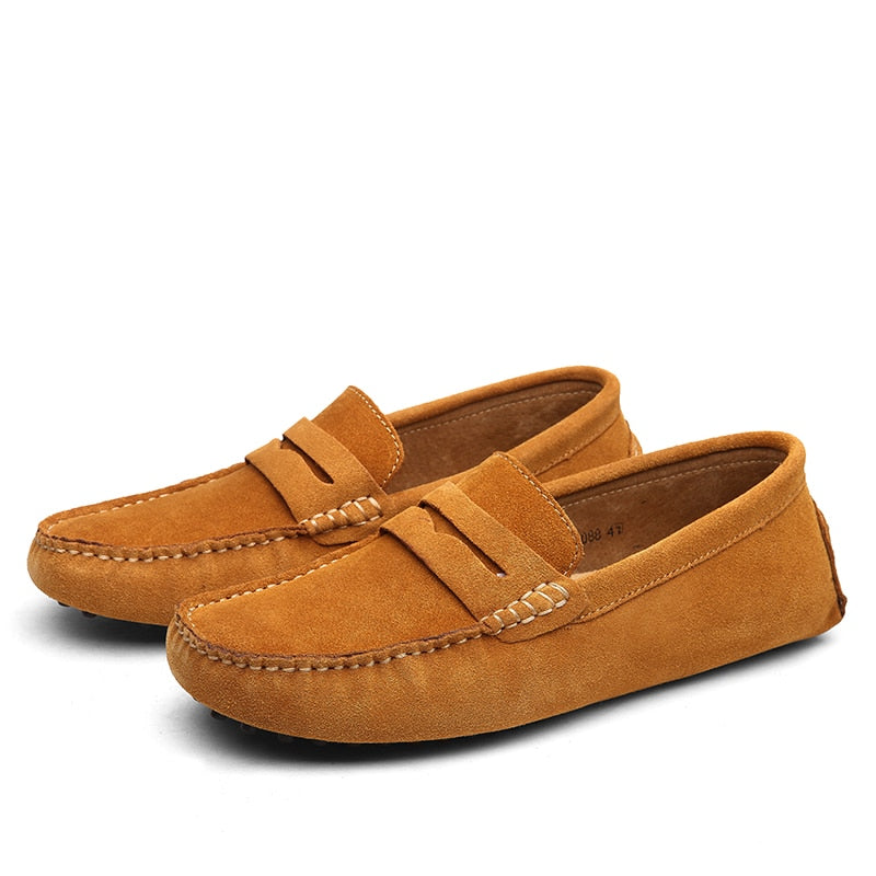 Malcolm - Mocassins en daim de style italien pour hommes
