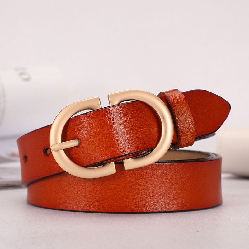 Blair Double Buckle Leather Belt