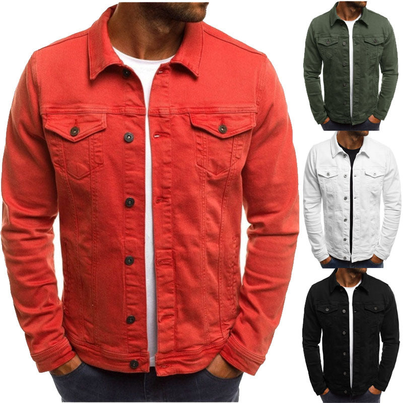 Domin - Veste en jean colorée pour homme