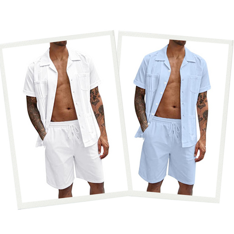 Heron - chemise avec poches & short assorti