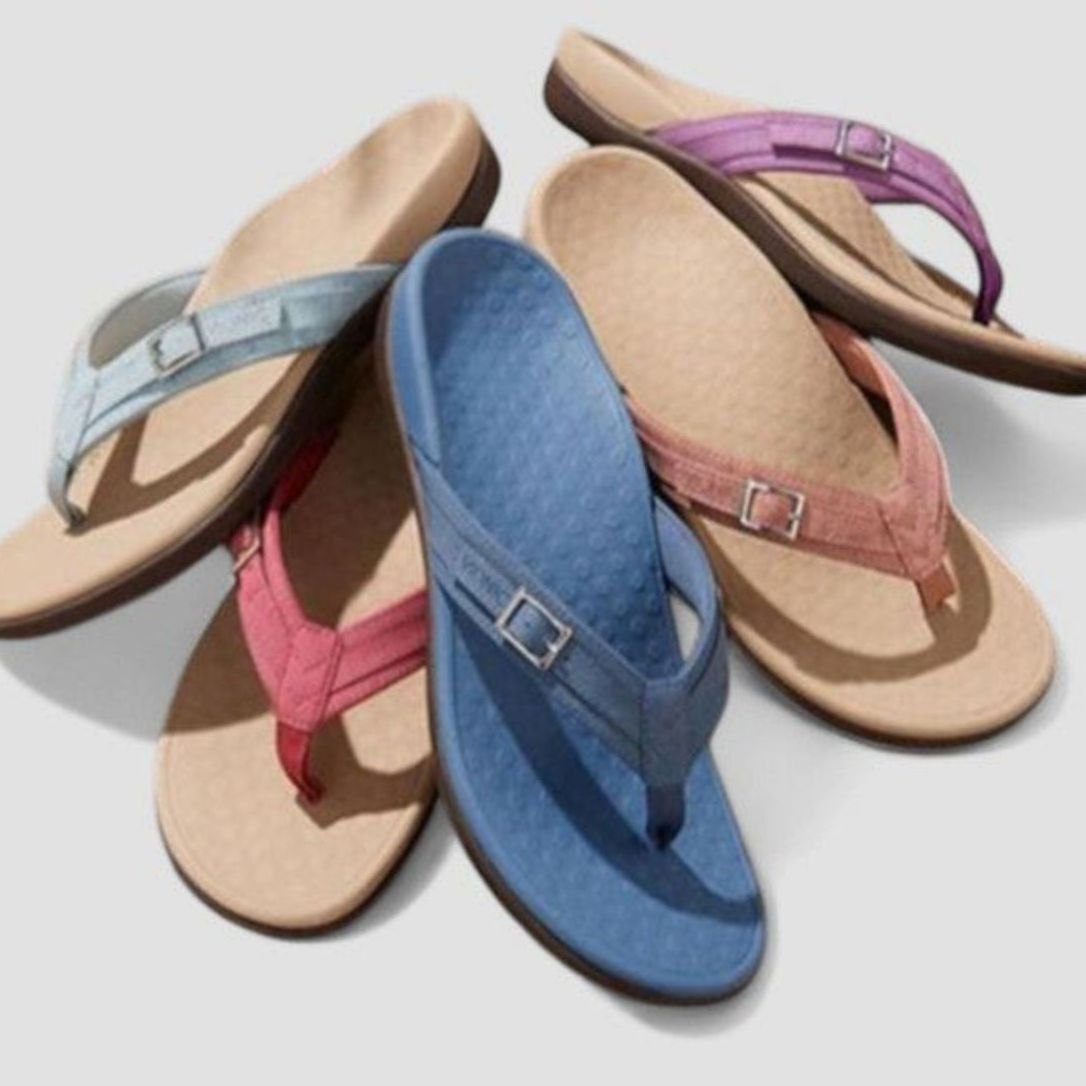 Women's Orthopaedic Buckle Toe-Post Sandals with Arch Support