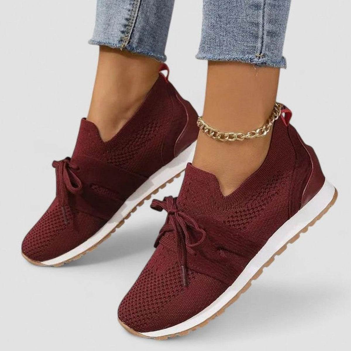 Women's Orthopaedic Breathable Knit Slip-On Trainers