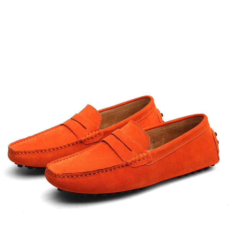 Malcolm - Mocassins en daim de style italien pour hommes