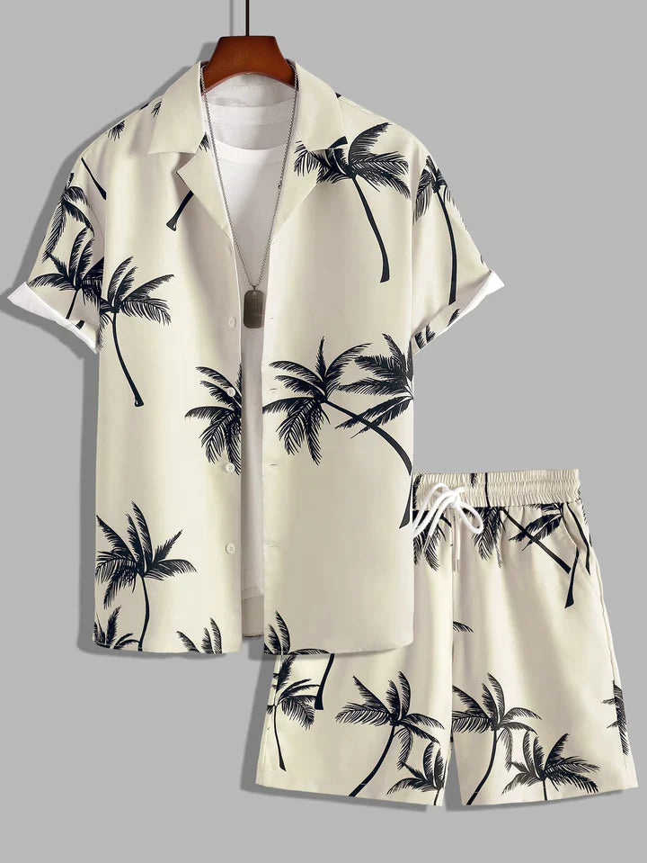 Henry - Chemise et pantalon à l'imprimé palmier tropical