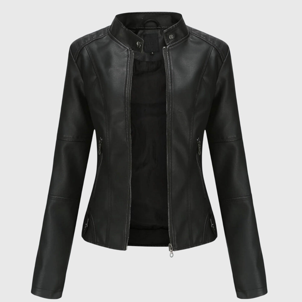 Women's Tailored Leather-Look Jacket