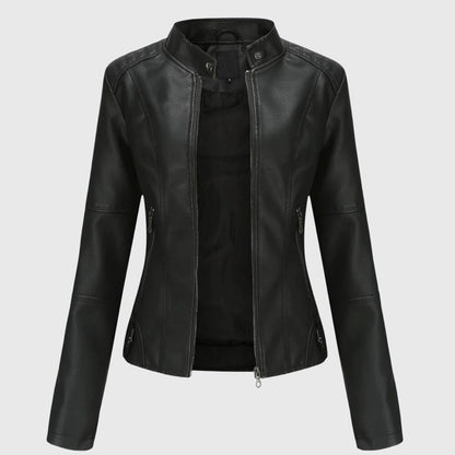 Women's Tailored Leather-Look Jacket