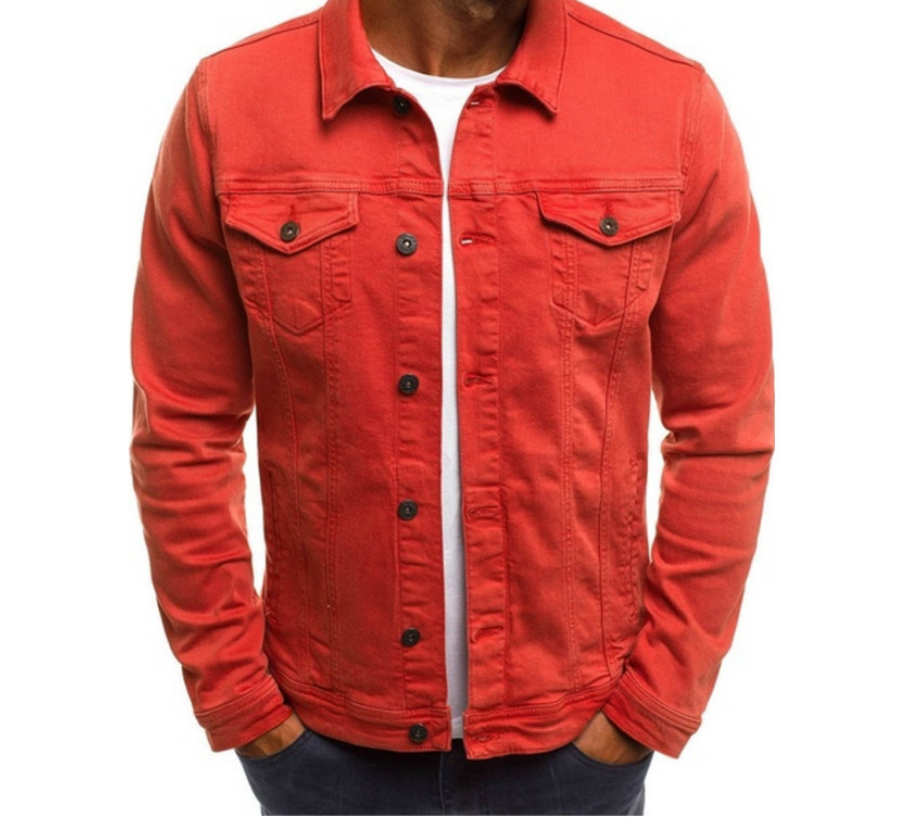 Domin - Veste en jean colorée pour homme