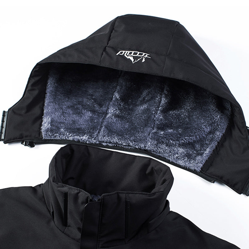 Parka d'automne avec capuche amovible