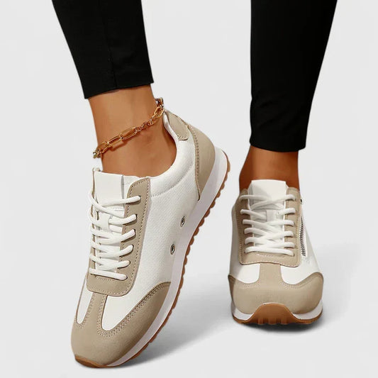 Women's Orthopaedic Wedge Lace-Up Trainers with Stability Sole