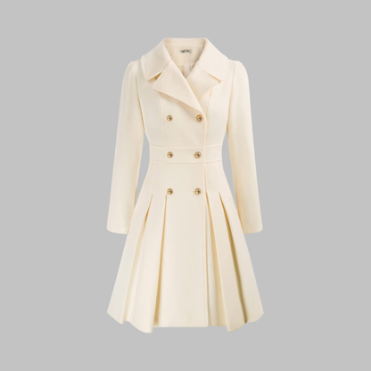 Women's Double-Button Tailored Longline Coat