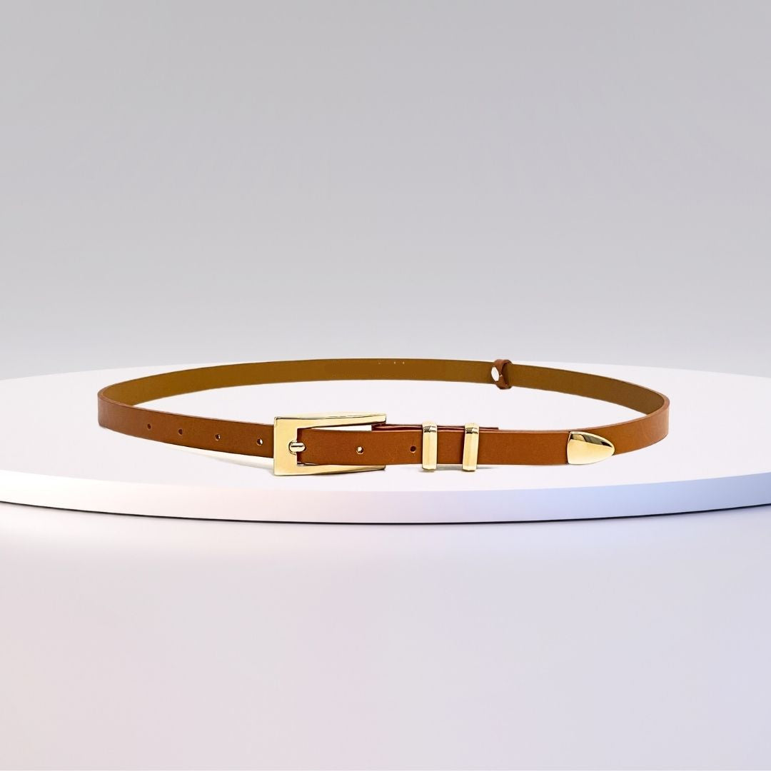 Roma Slim Leather Belt