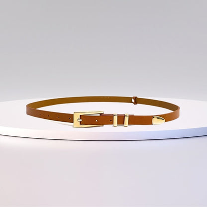 Roma Slim Leather Belt