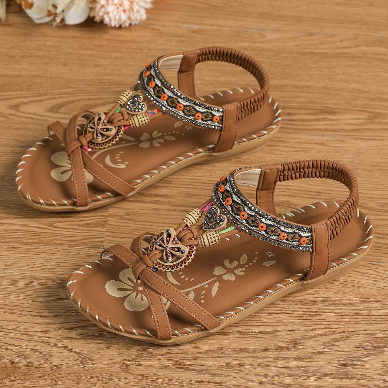 Women's Embellished Toe-Loop Ibiza Sandals