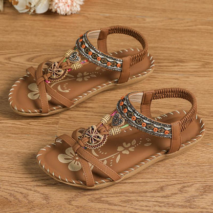 Women's Embellished Toe-Loop Ibiza Sandals