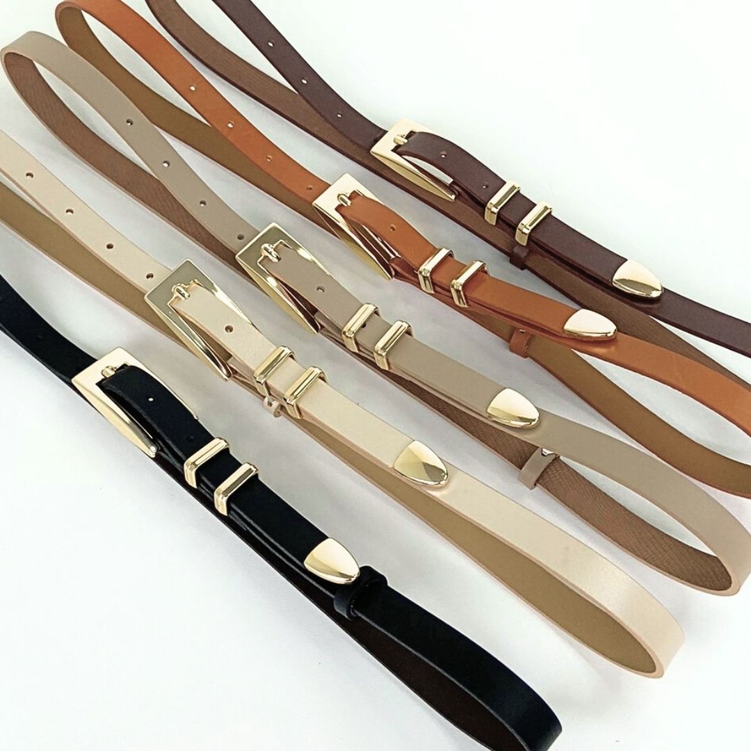 Roma Slim Leather Belt