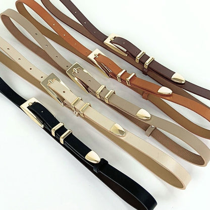 Roma Slim Leather Belt