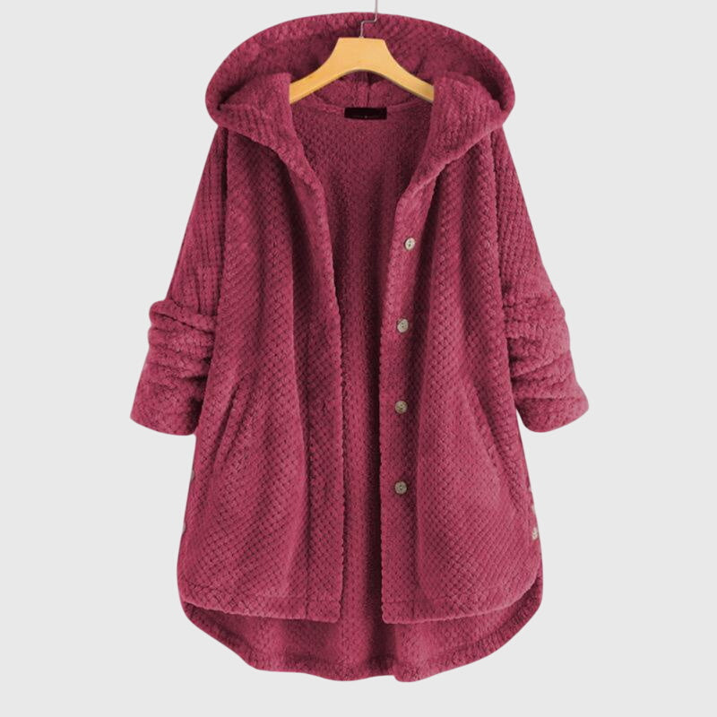 Women's Cosy Hooded Mid-Length Coat
