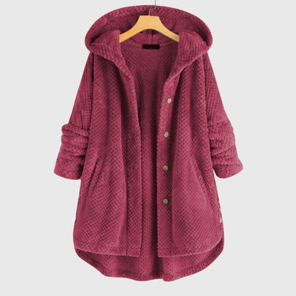 Women's Cosy Hooded Mid-Length Coat