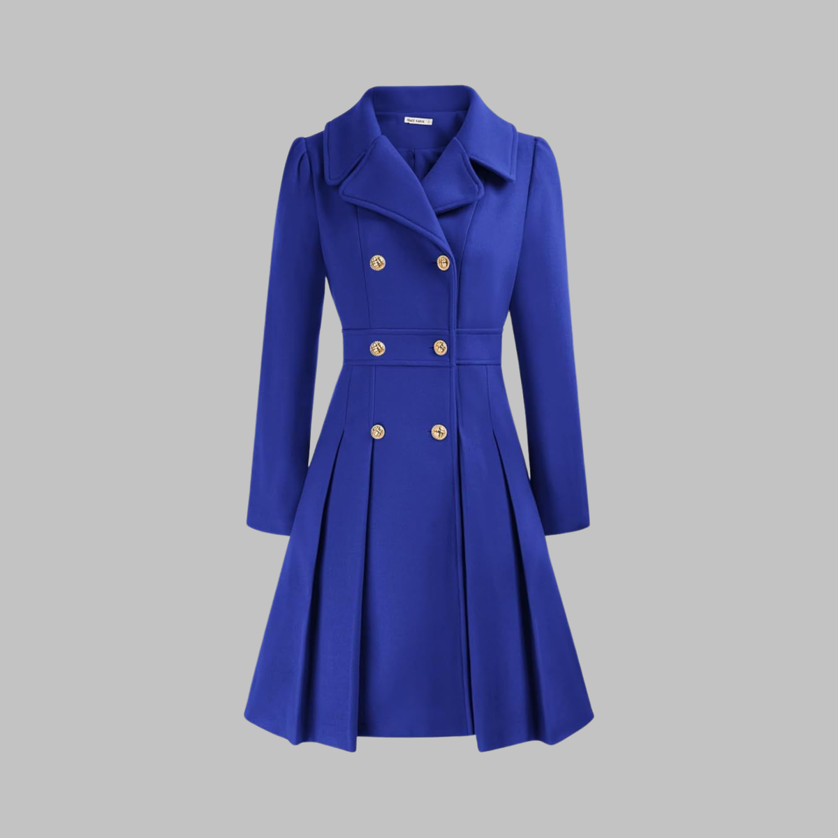 Women's Double-Button Tailored Longline Coat