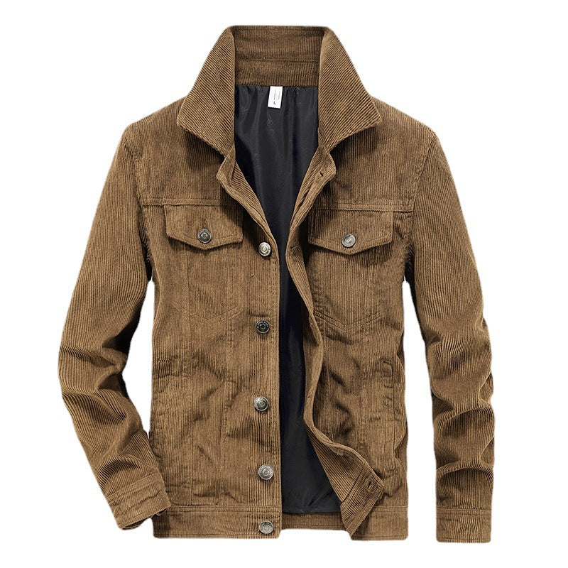 Domenik - Veste en velours côtelé fin pour homme