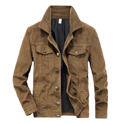Domenik - Veste en velours côtelé fin pour homme