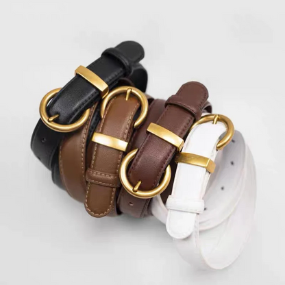 Ophelia Slim Leather Belt