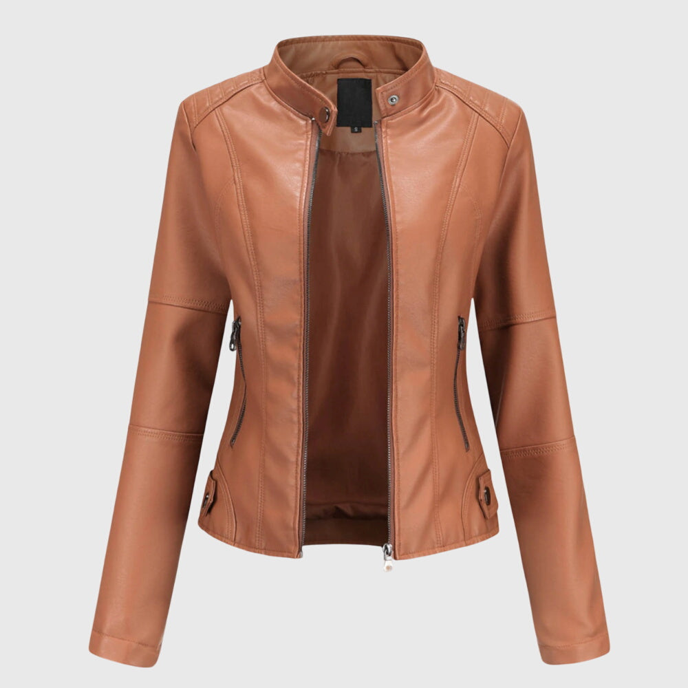 Women's Tailored Leather-Look Jacket