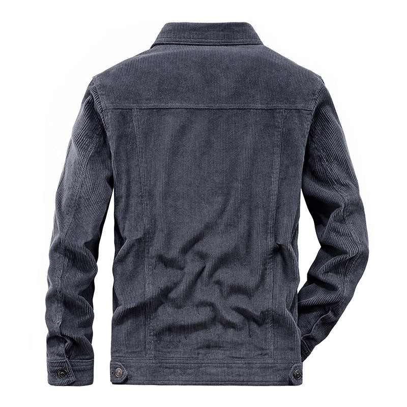 Domenik - Veste en velours côtelé fin pour homme
