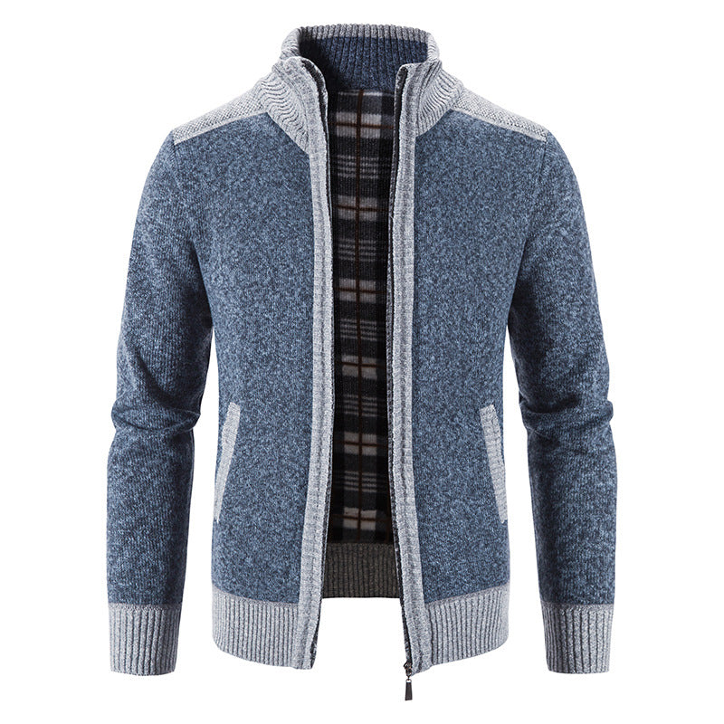 Bertrand - Veste pour homme avec col montant et fermeture éclair