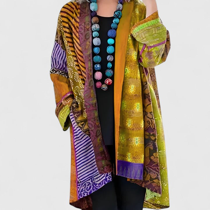 Women's Elegant Open-Front Long Cardigan