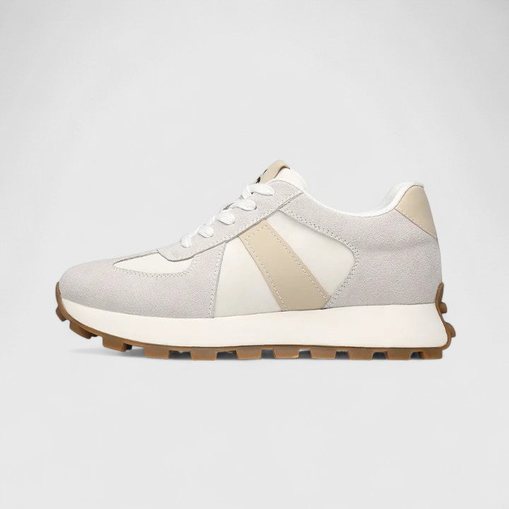 Women's Retro Lace-Up Trainers with Hidden Height Sole