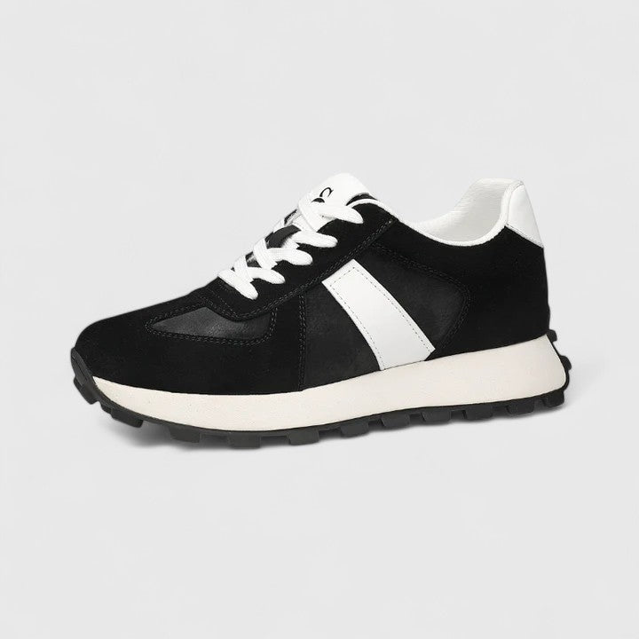 Women's Retro Lace-Up Trainers with Hidden Height Sole
