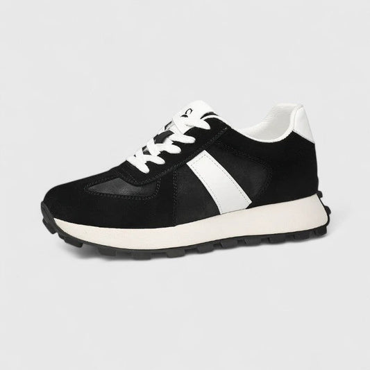 Women's Retro Lace-Up Trainers with Hidden Height Sole