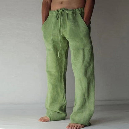 Benjamin - Pantalon de loisirs en lin, uni, pour hommes
