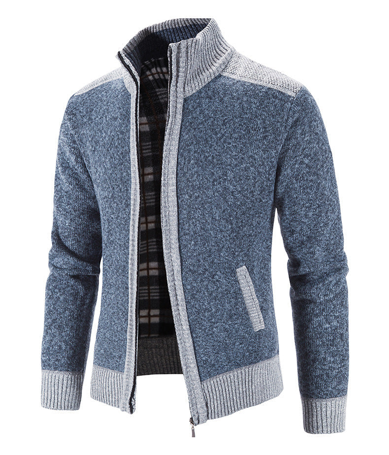 Bertrand - Veste pour homme avec col montant et fermeture éclair