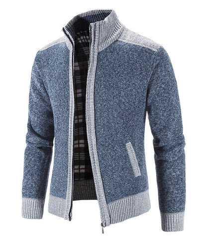 Bertrand - Veste pour homme avec col montant et fermeture éclair
