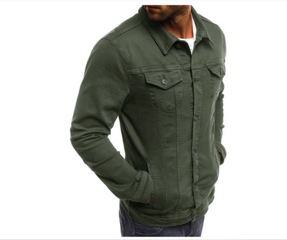 Domin - Veste en jean colorée pour homme
