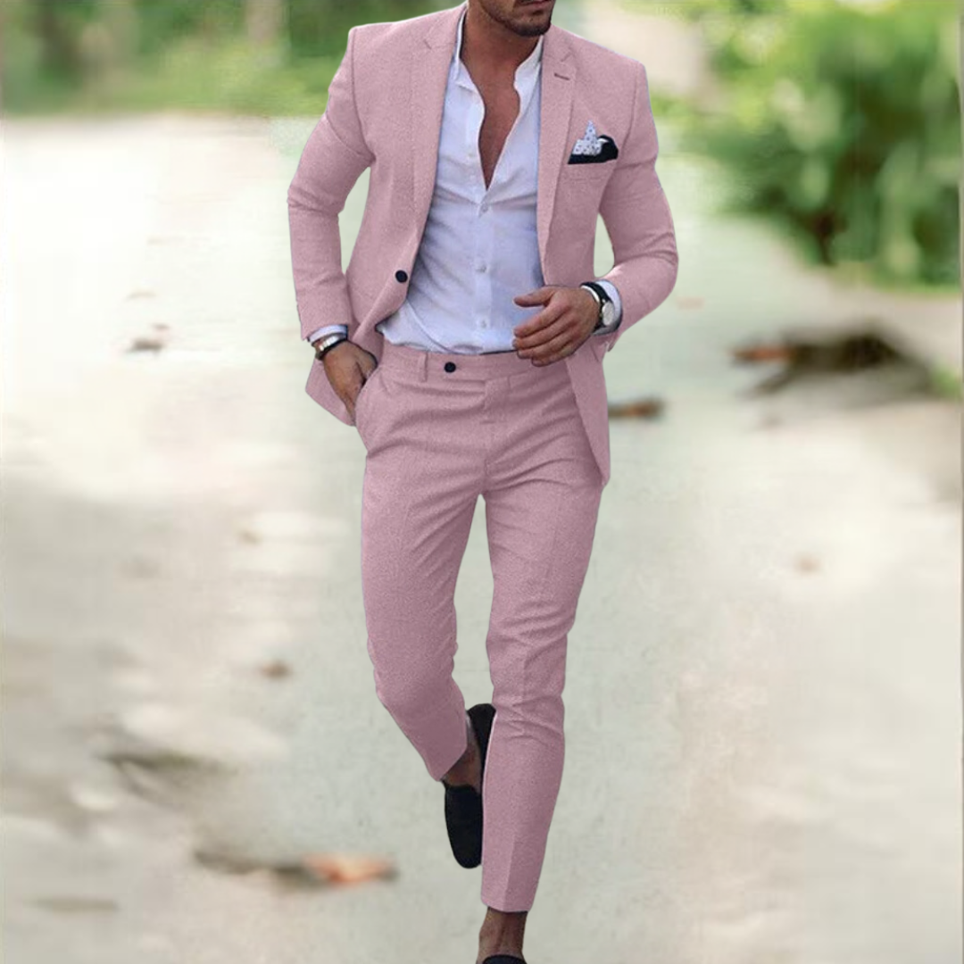 Renzo - Ensemble de costume business casual élégant pour homme