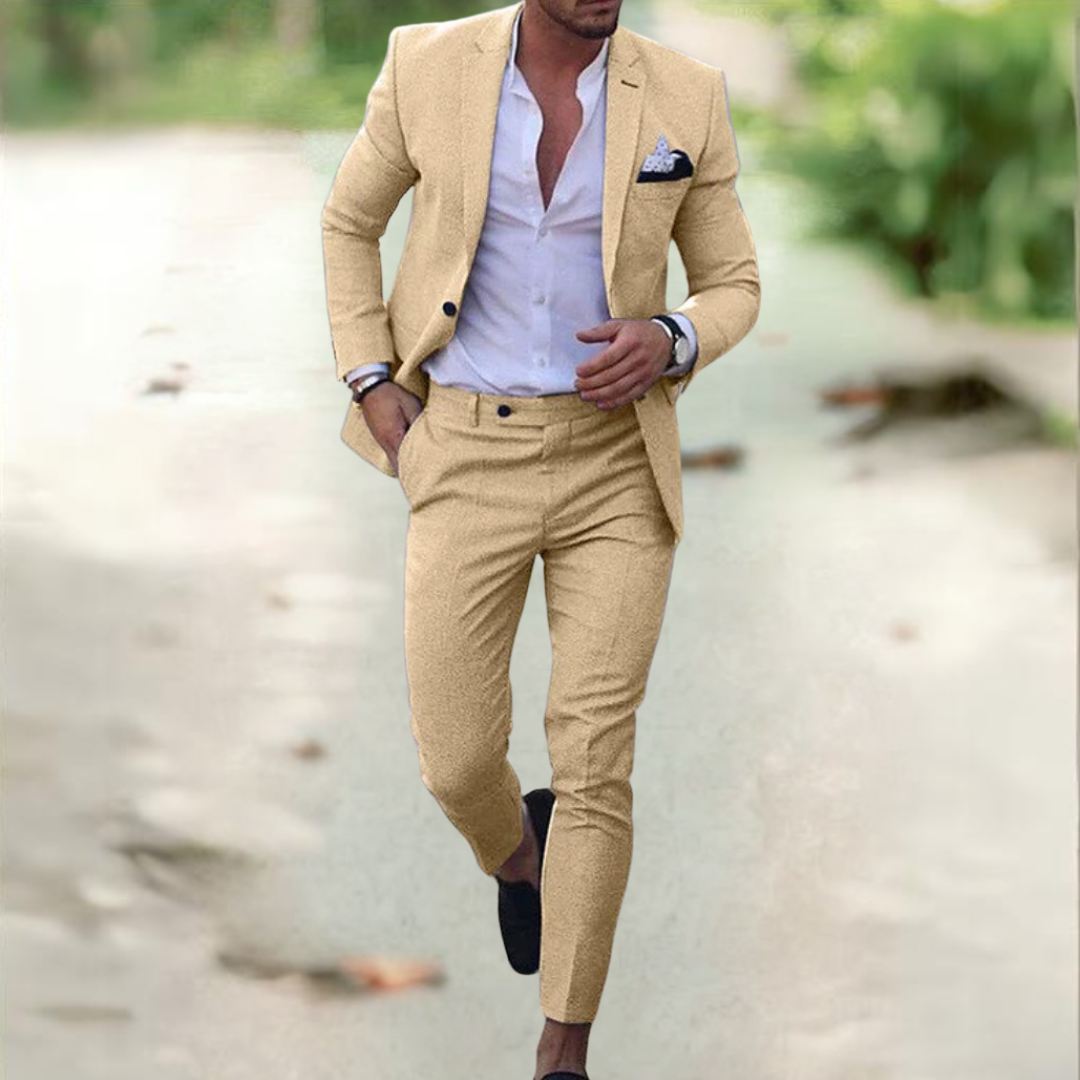 Renzo - Ensemble de costume business casual élégant pour homme
