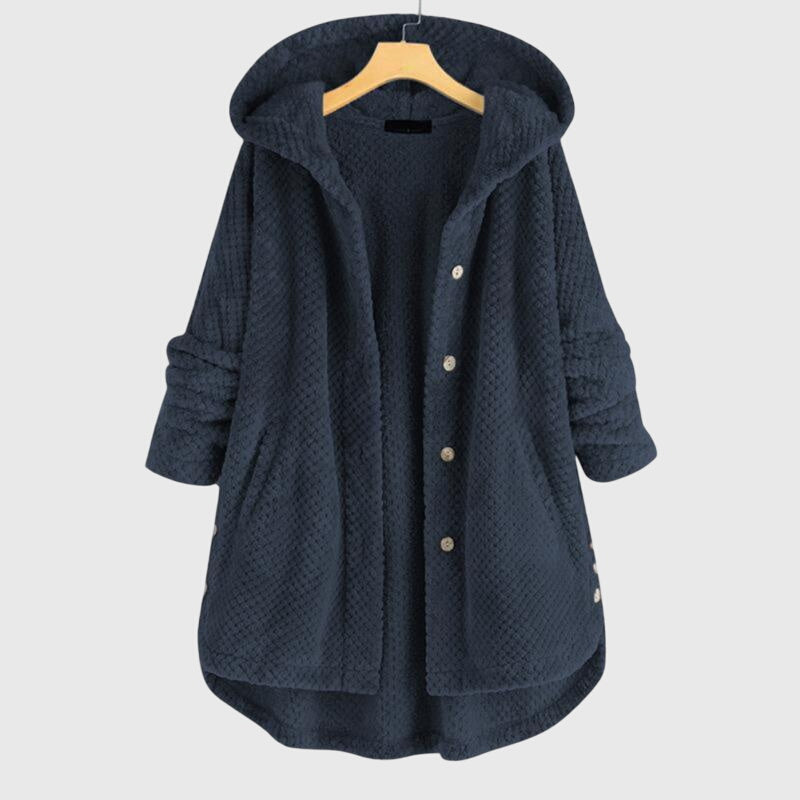 Women's Cosy Hooded Mid-Length Coat