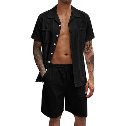 Heron - chemise avec poches & short assorti