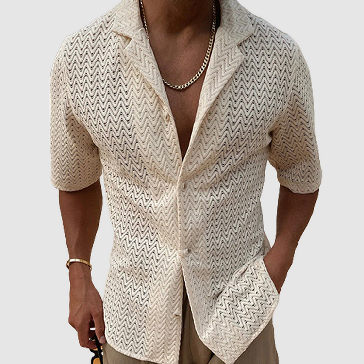 Bartolomeo - Chemise tricotée unie