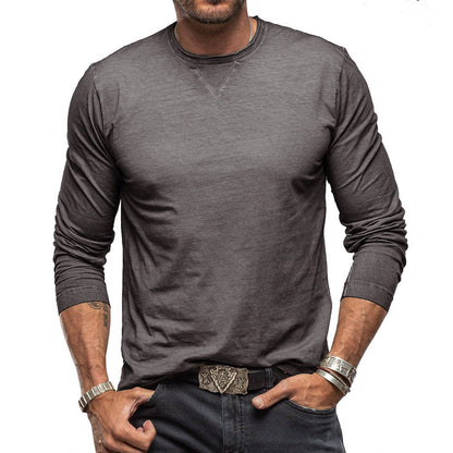 Darío - T-shirt manches longues en coton pour homme