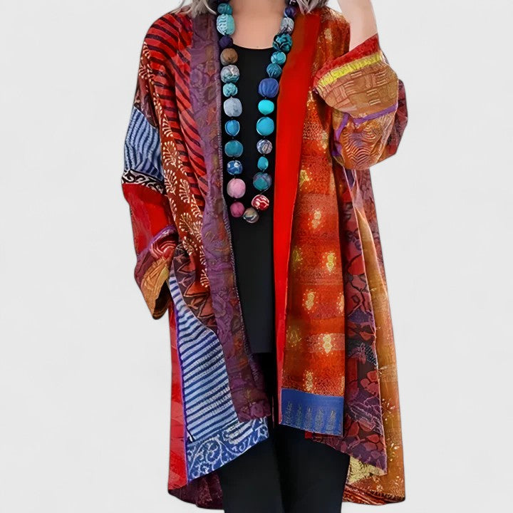 Women's Elegant Open-Front Long Cardigan