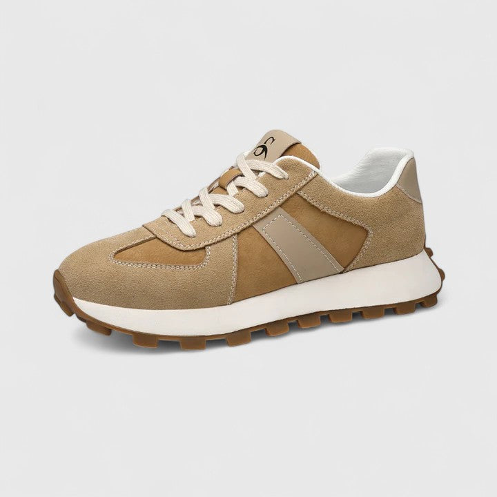 Women's Retro Lace-Up Trainers with Hidden Height Sole