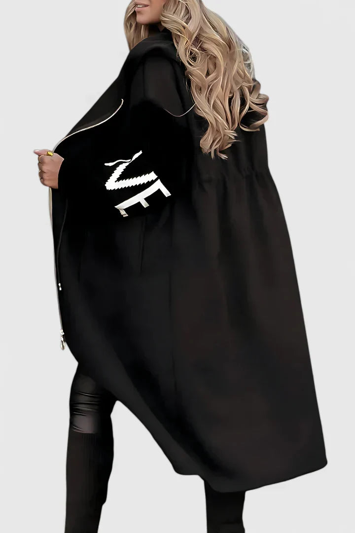 Women's Oversized Hooded Maxi Coat
