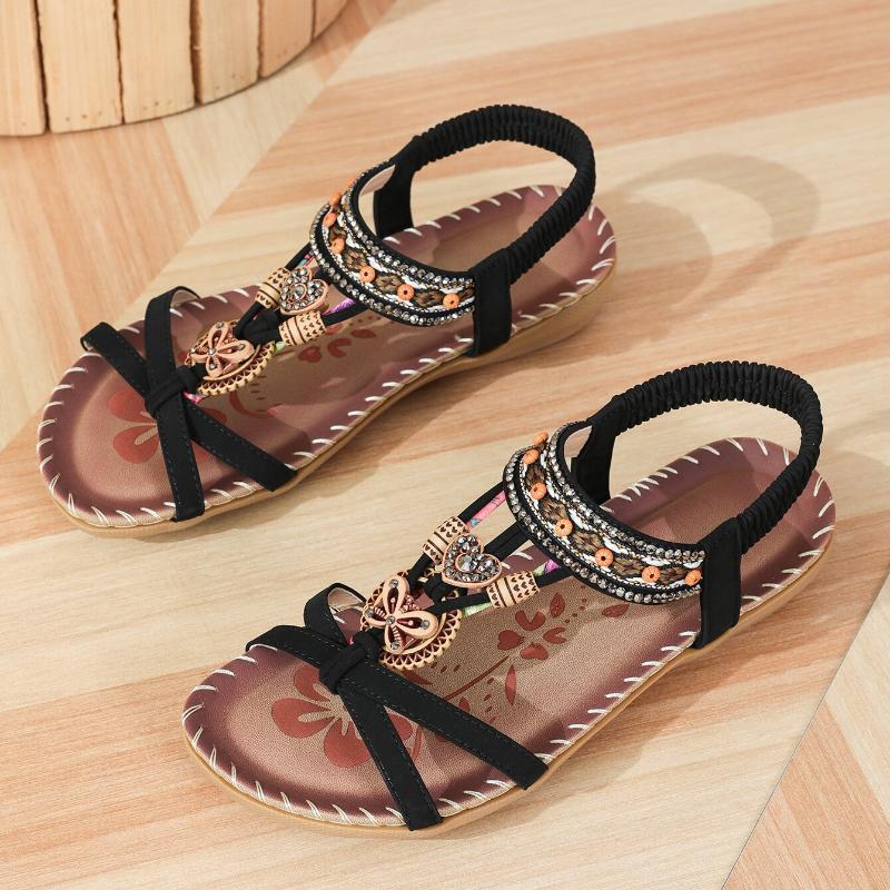 Women's Embellished Toe-Loop Ibiza Sandals